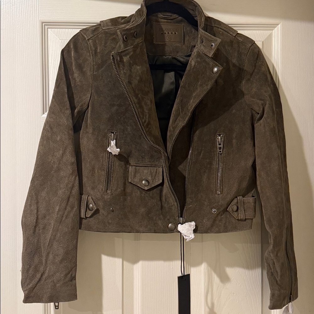 NWT Blank NYC Suede Moto Run For It Jacket - Picture 5 of 13